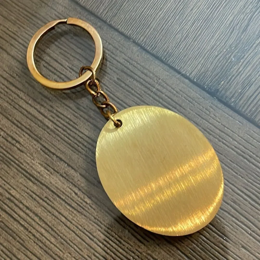 Orly “Do What Makes You Happy” Brass Keyring